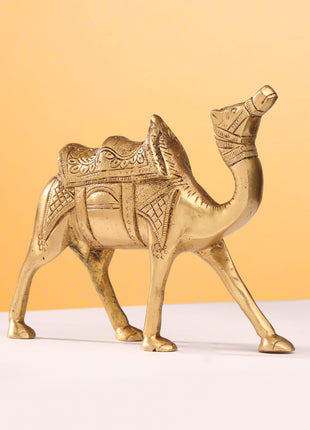 Brass Standing Camel Statue (6 Inch)