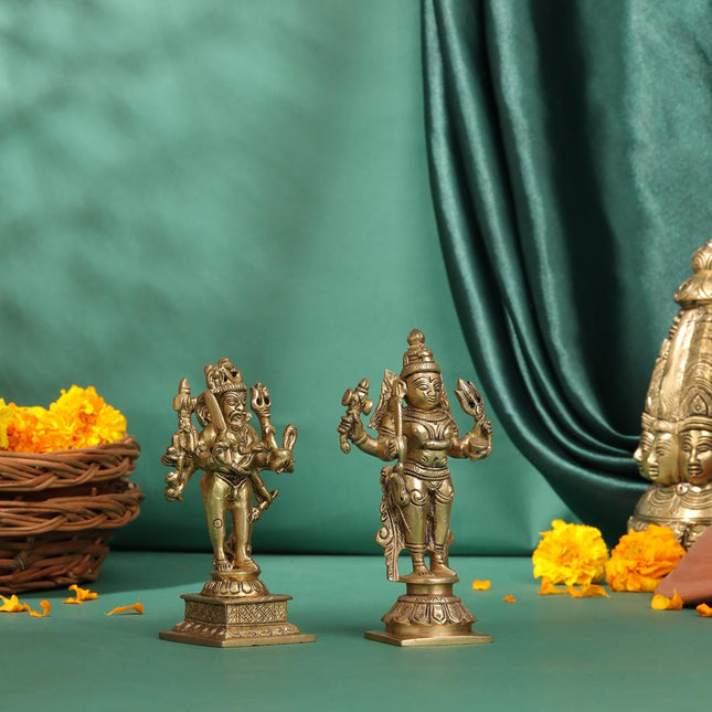 Brass Kal Bhairav Idol