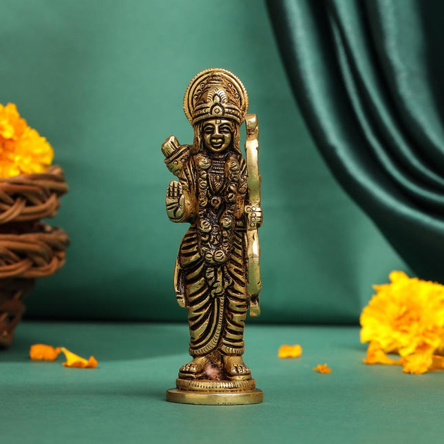 Brass Superfine Lord Ram Idol (4.5 Inch)