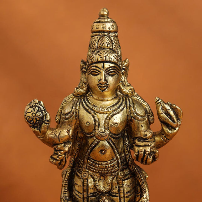 Brass Lord Dhanvantari Idol (6.5 Inch)