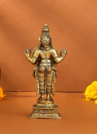 Brass Lord Dhanvantari Idol (6.5 Inch)