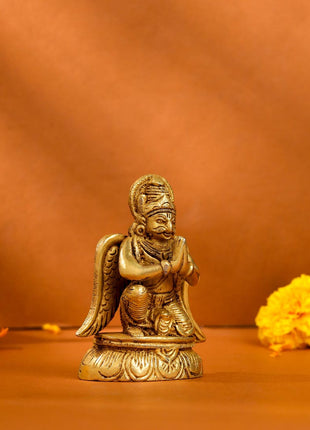 Brass Sitting Garuda Idol (3.5 Inch)