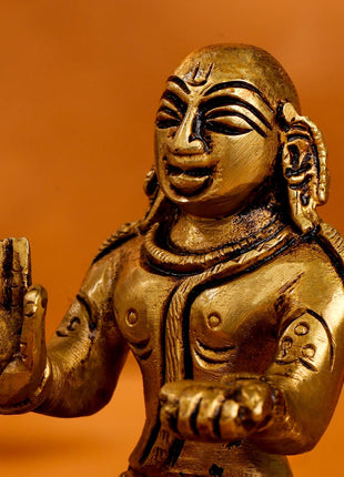 Brass Superfine Swami Ramanuja Idol (4 Inch)