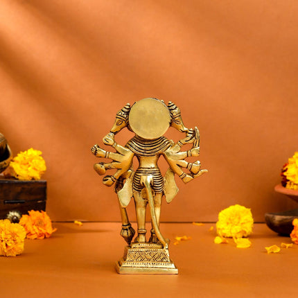 Brass Panchmukhi Hanuman Idol (6.5 Inch)