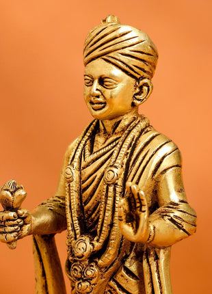 Brass Swami Narayan Idol (6.2 Inch)