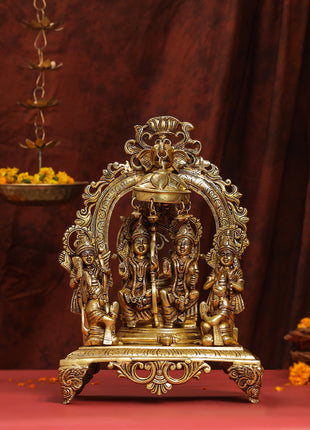 Brass Superfine Majestic Ram Darbar Statue (17 Inch)