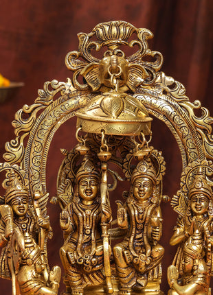 Brass Superfine Majestic Ram Darbar Statue (17 Inch)