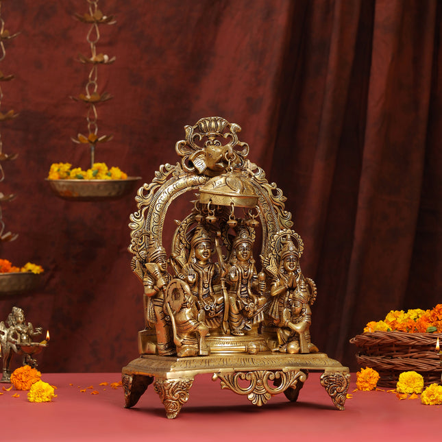 Brass Superfine Majestic Ram Darbar Statue (17 Inch)