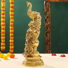 Brass Decorative Peacock Showpiece (20 Inch)