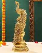 Brass Decorative Peacock Showpiece (20 Inch)