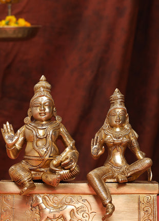 Brass Kuber And Lakshmi Idol (12 Inch)