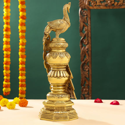 Brass Decorative Peacock Showpiece (20 Inch)