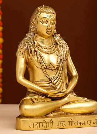 Brass Saint Gorakhnath Statue (12 Inch)