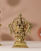 Brass Vishnu Narasimha Chakratalwar Statue