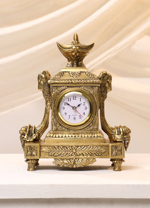 Brass Vintage Table Clock/Watch (10.5 Inch)