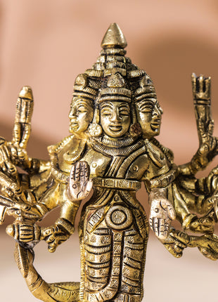 Brass Lord Murugan/Kartikeya Idol (6 Inch)