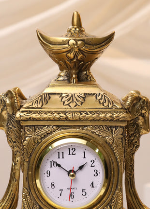 Brass Vintage Table Clock/Watch (10.5 Inch)