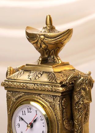 Brass Vintage Table Clock/Watch (10.5 Inch)