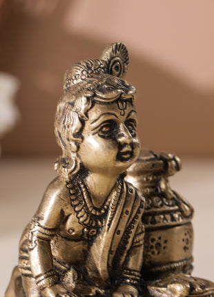 Brass Laddu Gopal Idol