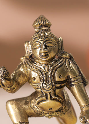 Brass Laddu Gopal Idol (3 Inch)