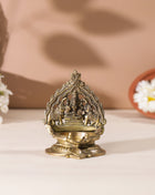 Brass Gaja Lakshmi Diya (5.5 Inch)