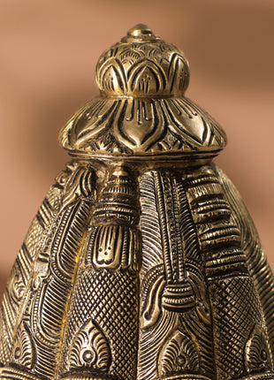 Brass Shiva Multiple Head Mukhlingam Idol (7.5 Inch)