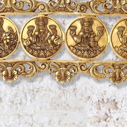 Brass Ashtalakshmi Wall hanging  (11 Inch)