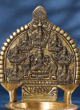 Brass Ashtalakshmi Diya (7.5 Inch)