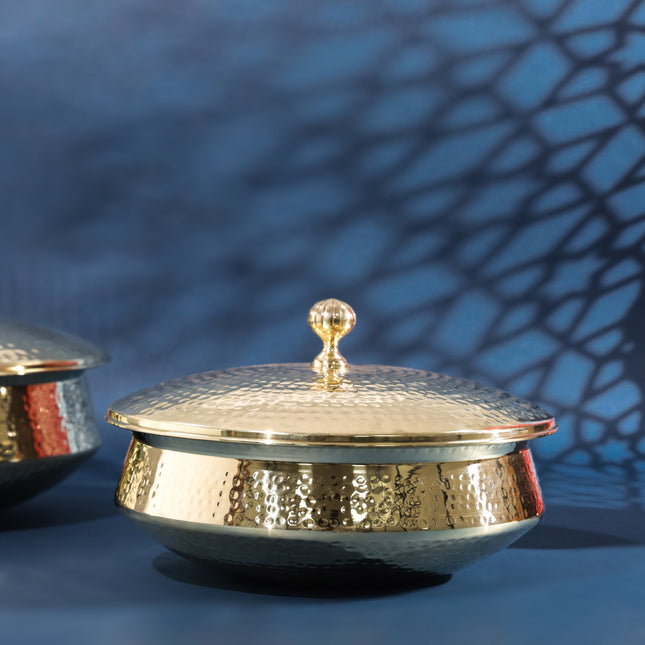 Brass Handi/Lagan With Lid