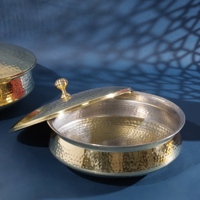 Brass Handi/Lagan With Lid