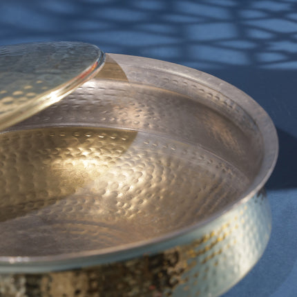 Brass Handi/Lagan With Lid