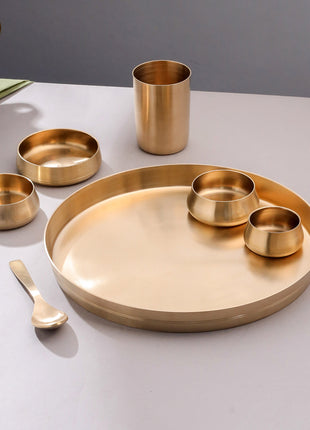 Brass Thali Set