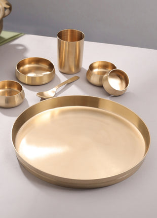 Brass Thali Set