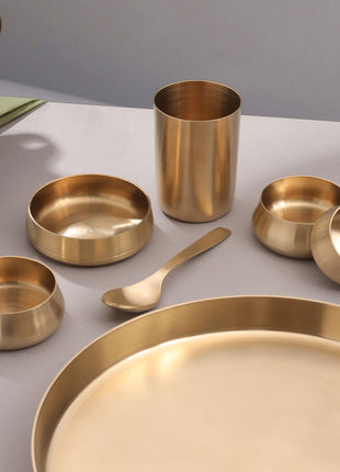 Brass Thali Set