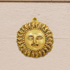 Brass Sun Face Wall Hanging (6.5 Inch)