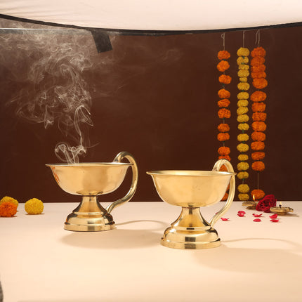 Brass Dhupiya/Incense Holder (5 Inch)