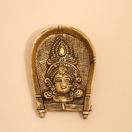 Brass Durga face & Swastik bell Festive Gift Hamper