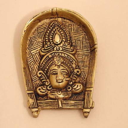 Brass Durga face & Swastik bell Festive Gift Hamper