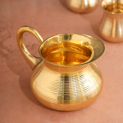 Brass Jug and Glasses Set