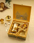 Brass Coffee Maker And Davara Set Corporate/Gift Hamper