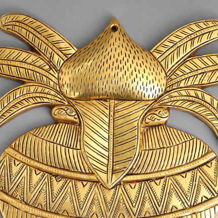 Brass Mangal Kalash Wall Hanging (9.5 Inch)
