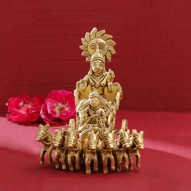 Surya Rath Graphics Shop Online at Vedanshcraft for the Best Brass SUN – Vedansh Craft