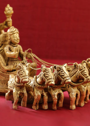 Brass Surya Rath Idol (5 Inch)