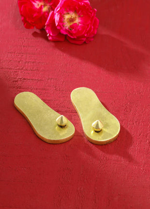 Brass Superfine Charan Paduka (3 Inch)