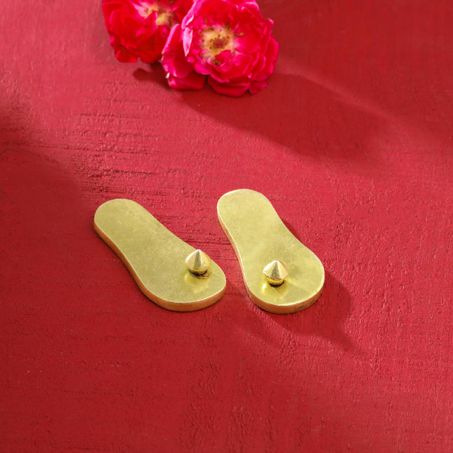 Brass Superfine Charan Paduka (3 Inch)