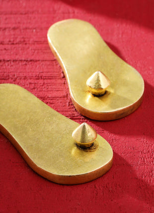 Brass Superfine Charan Paduka (3 Inch)