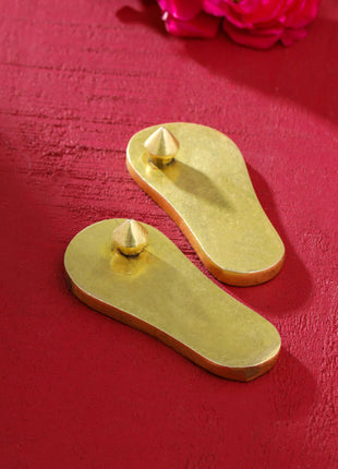 Brass Superfine Charan Paduka (3 Inch)