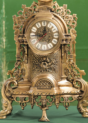 Brass Vintage Table Clock/Watch (22 Inch)