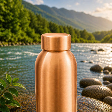 Copper Hammered Water Bottle (10.5 Inch)