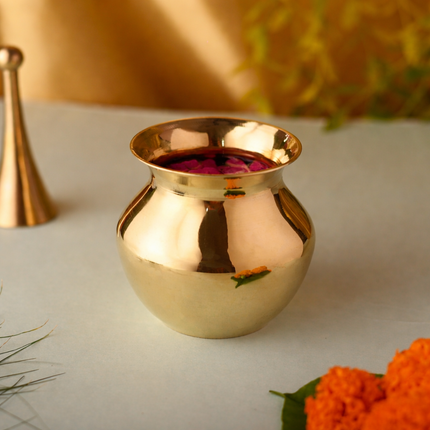 Brass Pooja Kalash (3 Inch)
